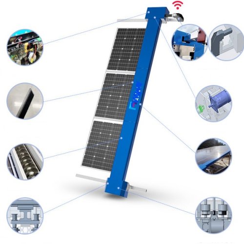 Cleaning robot for solar panels