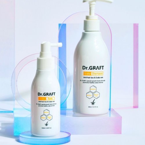 Anti-hair loss shampoo and tonic line Dr. GRAFT