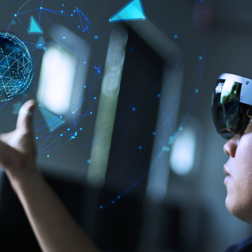 Virtual reality technology simulating a real diving